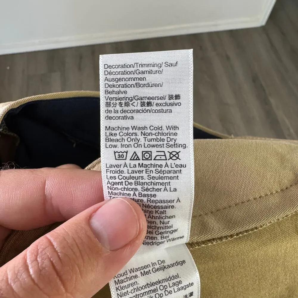 J.Crew Performance 1040 Athletic Tapered-Fit Tech Pants Mens 35x30 Savannah Sand